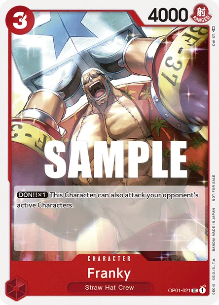 Franky, One Piece card OP01-021 — ROMANCE DAWN set