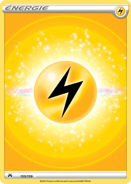 Énergie Électrique, carte Pokémon CRZ 155 — extension Zénith Suprême