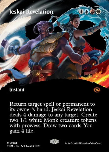 Jeskai Revelation, Magic card TDM 361 — Tarkir: Dragonstorm set