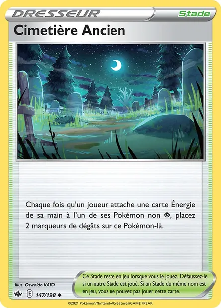 Cimetière Ancien, carte Pokémon CRE 147 — extension Règne de Glace