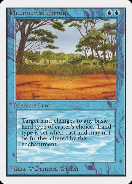 Phantasmal Terrain, Magic card 2ED 69 — Unlimited Edition set
