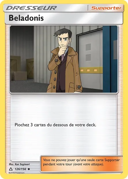 Beladonis, carte Pokémon UPR 126 — extension Ultra-Prisme