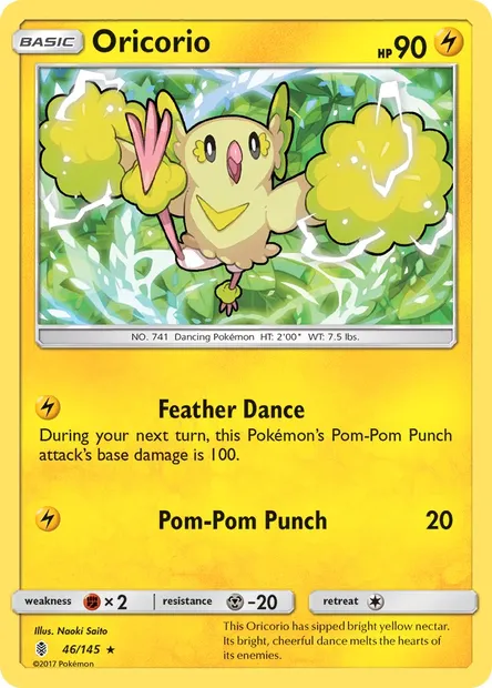 Oricorio, Pokémon card GRI 46 — Guardians Rising set