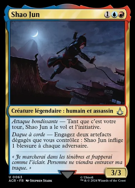 Shao Jun, carte Magic ACR 63 — extension Assassin's Creed
