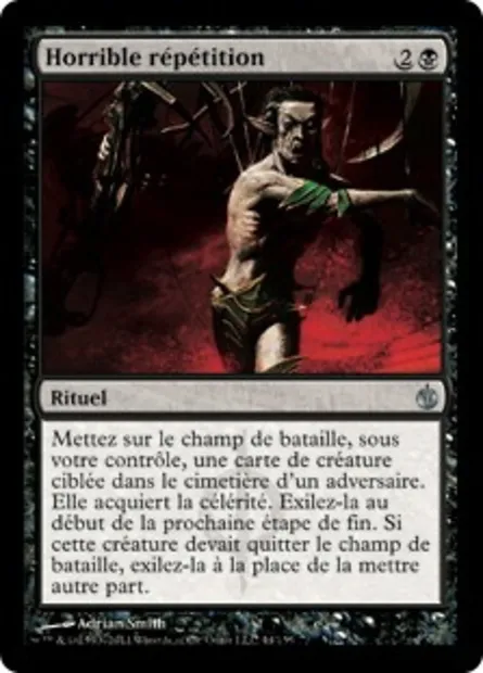 Horrible répétition, carte Magic MBS 44 — extension Mirrodin assiégé