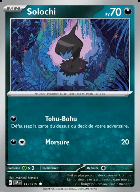 Solochi, carte Pokémon SSP 117 — extension Étincelles Déferlantes