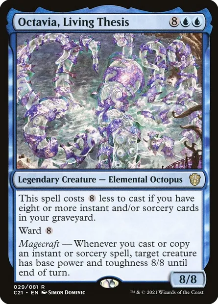 Octavia, Living Thesis, Magic card C21 29 — Commander 2021 set
