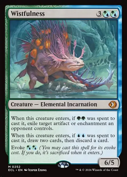 Nostalgie, carte Magic PECL 252p — extension Lorwyn Eclipsed Promos