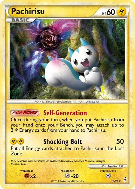 Pachirisu, carte Pokémon CL 18 — extension L'appel des Légendes