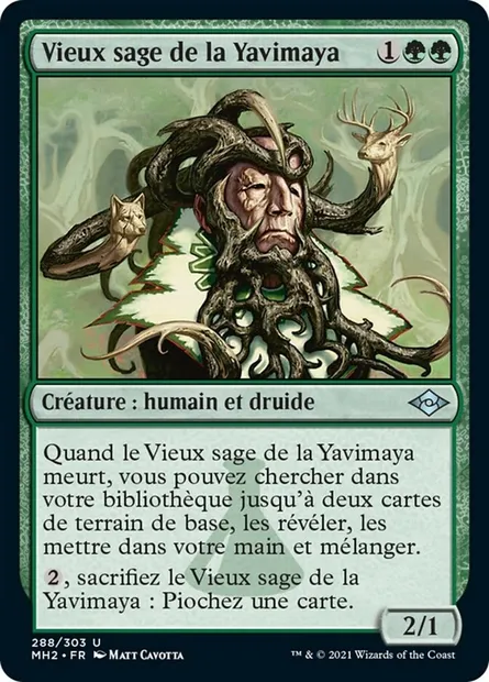 Vieux sage de la Yavimaya, carte Magic MH2 288 — extension Horizons du Modern 2