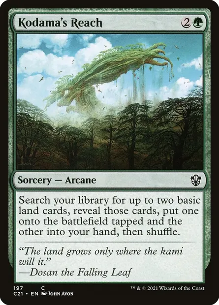 Kodama's Reach, Magic card C21 197 — Commander 2021 set
