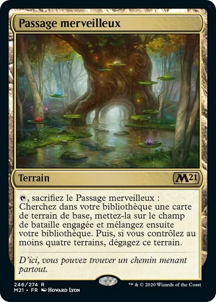 Passage merveilleux, carte Magic M21 246 — extension Core Set 2021