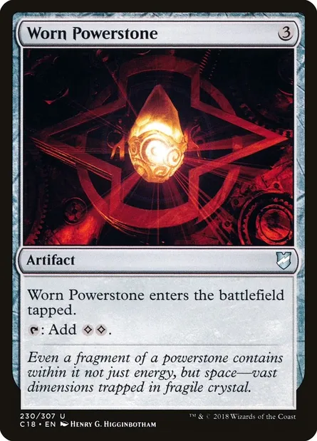 Worn Powerstone, Magic card C18 230 — Commander 2018 set