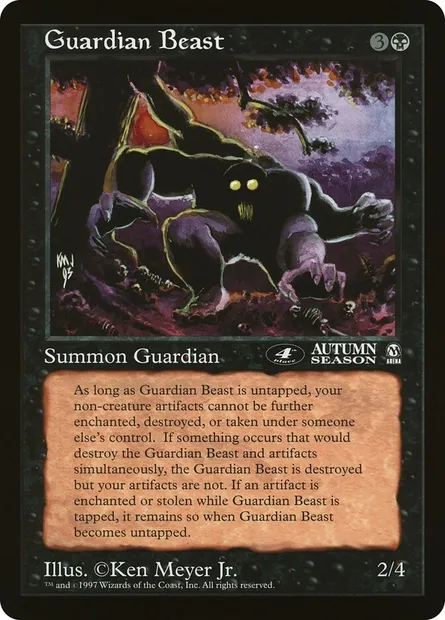 Guardian Beast, Magic card OLEP 24 — Oversized League Prizes set