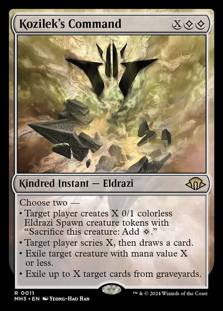 Kozilek's Command, Magic card MH3 11 — Modern Horizons 3 set