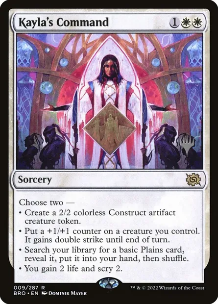 Kayla's Command, Magic card PBRO 9p — The Brothers' War Promos set