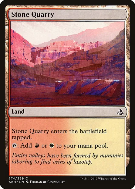 Stone Quarry, Magic card AKH 274 — Amonkhet set