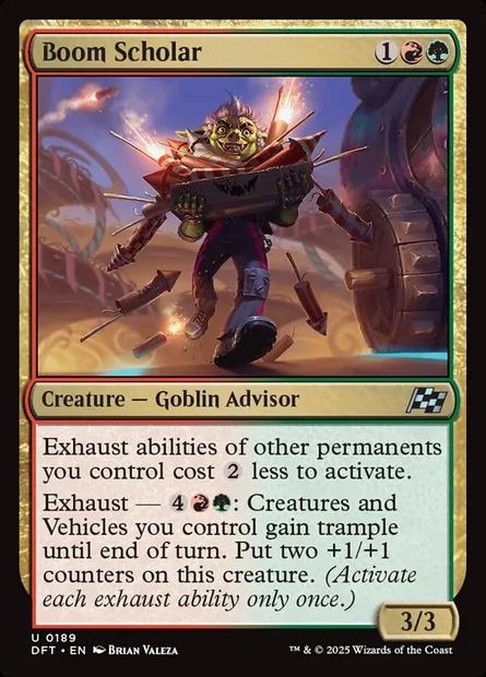 Boom Scholar, Magic card DFT 189 — Aetherdrift set