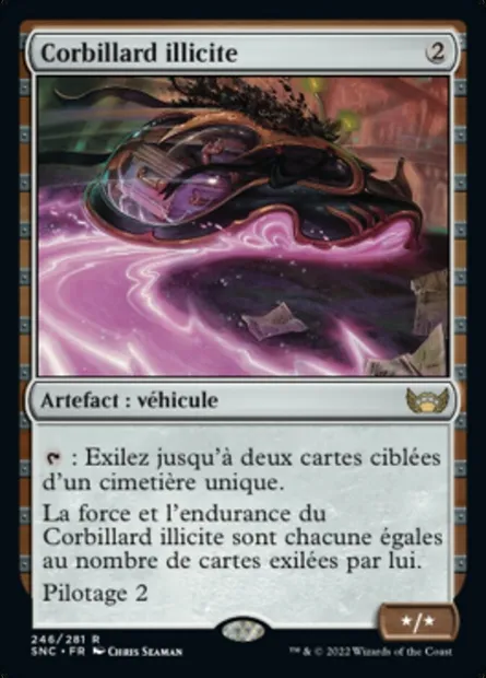 Corbillard illicite, carte Magic SNC 246 — extension Les rues de la Nouvelle-Capenna