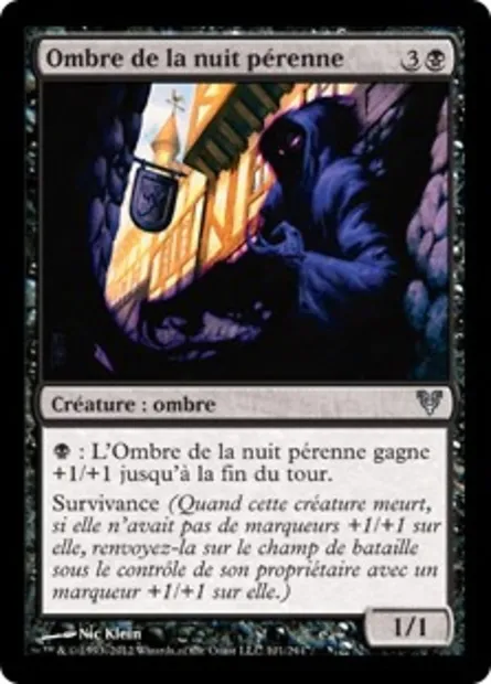 Ombre de la nuit pérenne, carte Magic AVR 101 — extension Avacyn ressuscitée