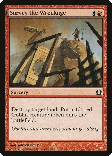 Survey the Wreckage, Magic card RTR 107 — Return to Ravnica set