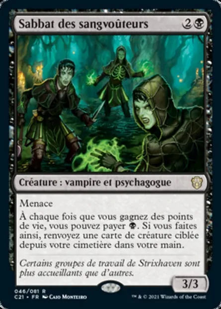 Sabbat des sangvoûteurs, carte Magic C21 46 — extension Commander 2021