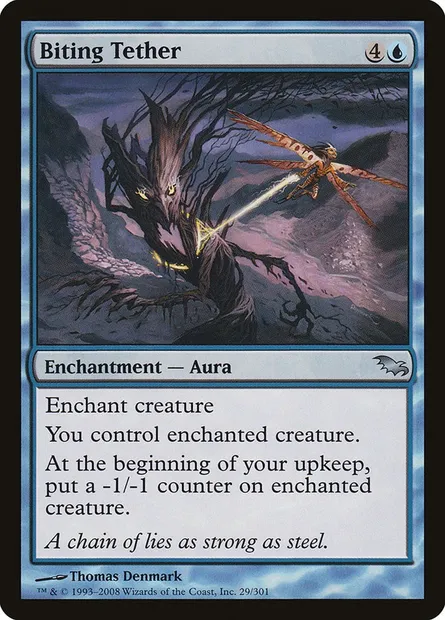 Biting Tether, Magic card SHM 29 — Shadowmoor set