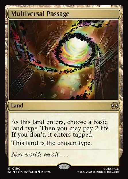 Multiversal Passage, Magic card SPM 180 — Marvel's Spider-Man set