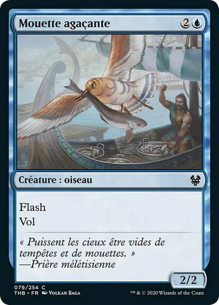 Mouette agaçante, carte Magic THB 79 — extension Theros Beyond Death