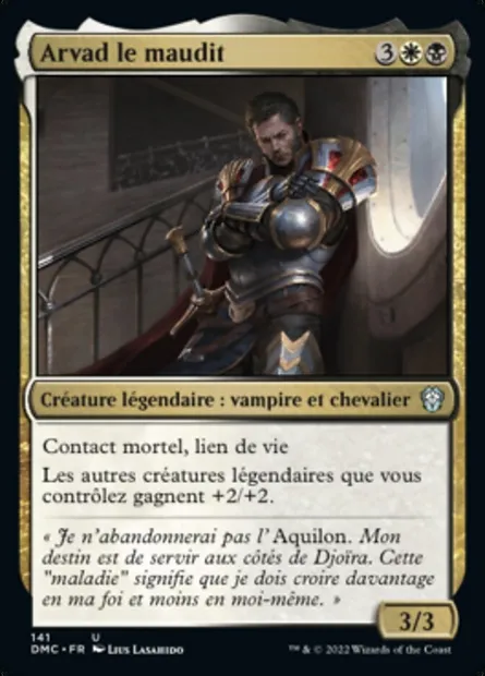 Arvad le maudit, carte Magic DMC 141 — extension Dominaria United Commander