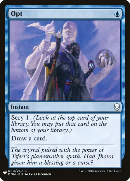 Option, carte Magic PLST DOM-60 — extension The List