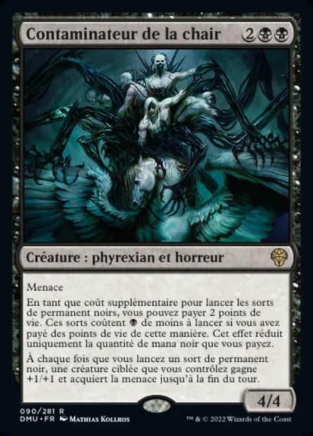 Contaminateur de la chair, carte Magic DMU 90 — extension Dominaria Uni