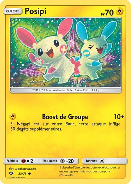 Posipi, carte Pokémon SLG 33 — extension Légendes Brillantes