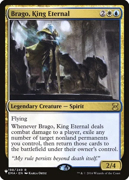 Brago, King Eternal, Magic card PLST EMA-198 — The List set