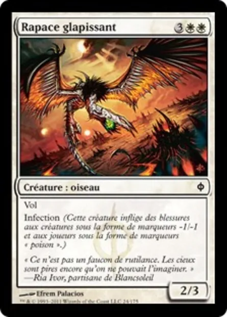 Rapace glapissant, carte Magic NPH 24 — extension La Nouvelle Phyrexia