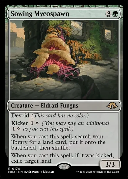 Sowing Mycospawn, Magic card MH3 170 — Modern Horizons 3 set