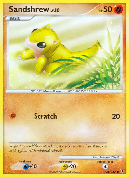 Sandshrew, Pokémon card SV 124 — Supreme Victors set