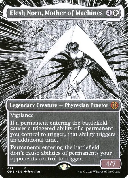 Elesh Norn, Mother of Machines, Magic card ONE 415 — Phyrexia: All Will Be One set