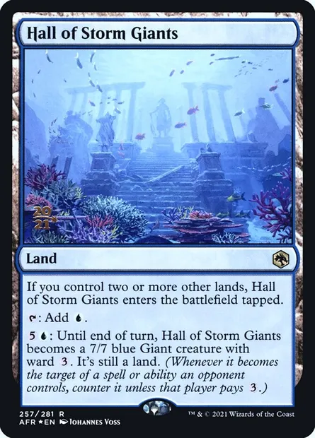 Hall of Storm Giants, Magic card PAFR 257s — Adventures in the Forgotten Realms Promos set