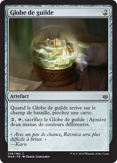 Globe de guilde, carte Magic WAR 239 — extension La guerre des Planeswalkers