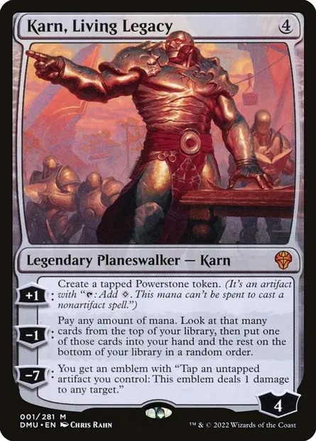 Karn, Living Legacy, Magic card DMU 1 — Dominaria United set
