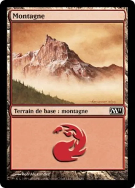 Montagne, carte Magic M11 242 — extension Magic 2011