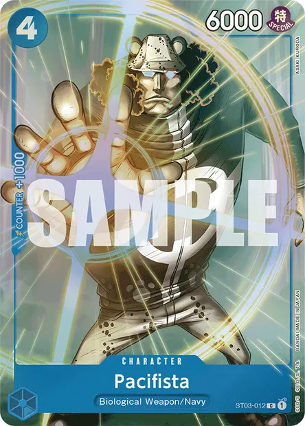Pacifista, carte One Piece ST03-012 — extension The Seven Warlords of the Sea