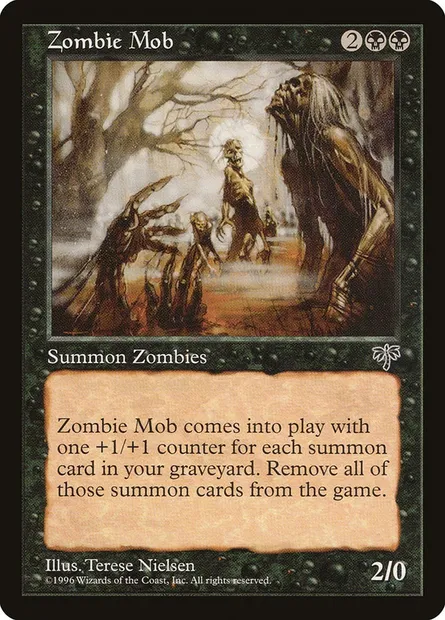 Zombie Mob, Magic card MIR 153 — Mirage set