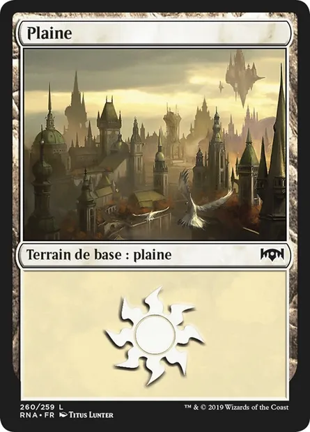 Plaine, carte Magic RNA 260 — extension L'allégeance de Ravnica