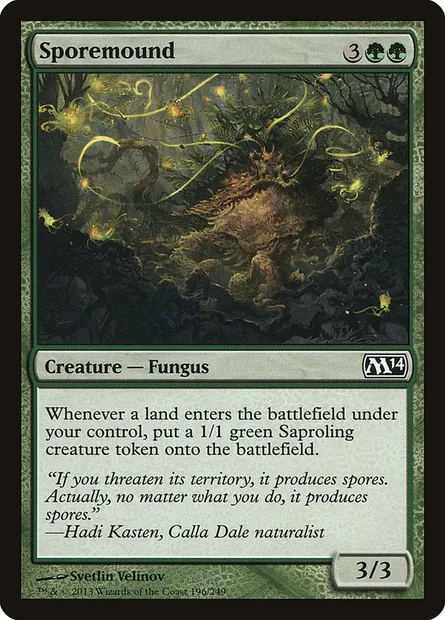 Sporemound, Magic card M14 196 — Magic 2014 set