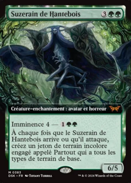 Suzerain de Hantebois, carte Magic DSK 383 — extension Duskmourn: House of Horror