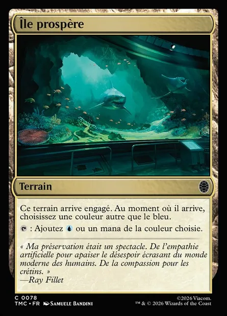 Île prospère, carte Magic TMC 78 — extension Teenage Mutant Ninja Turtles Eternal
