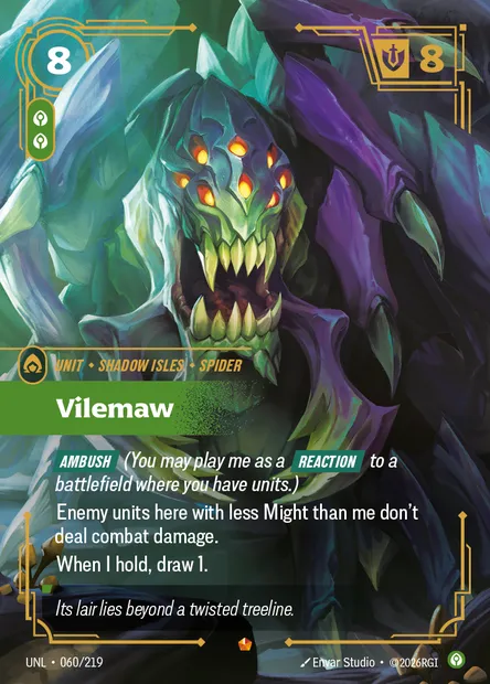 Vilemaw, carte Riftbound UNL 060 — extension Unleashed