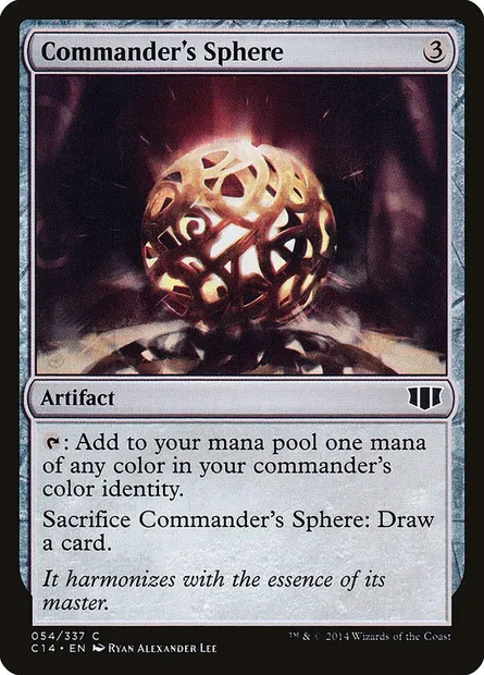 Commander's Sphere, Magic card C14 54 — Commander 2014 set